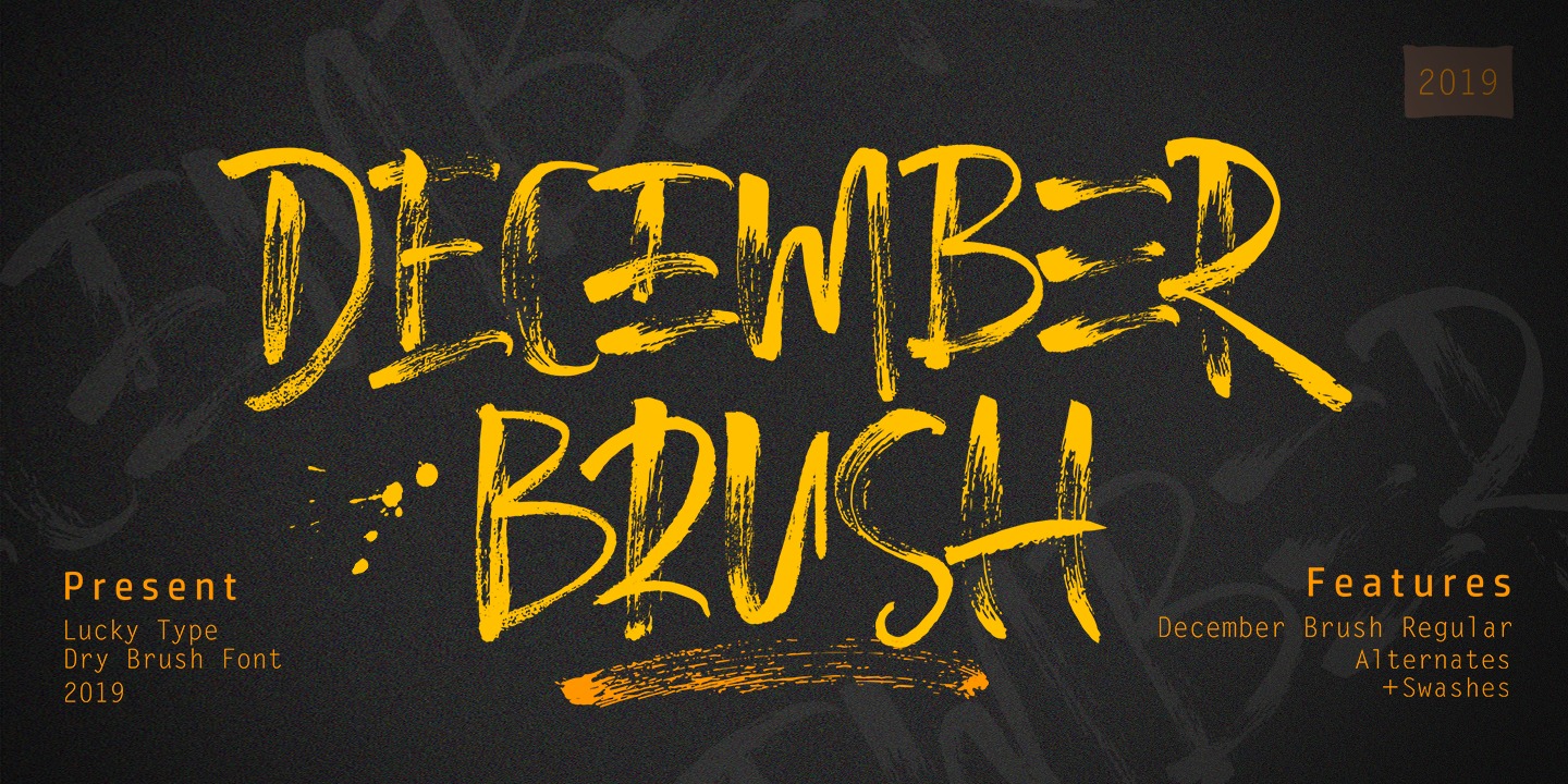 Font December Brush